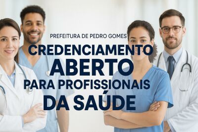 Imagem da notícia Pedro Gomes abre credenciamento para contratar médicos especialistas nas áreas mais demandadas pela população